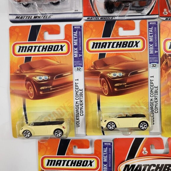 Matchbox Volkswagen Diecast Car Lot of 17 New Beetle Concept 1 Convertible 4x4 - Picture 6 of 16